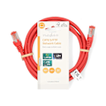 Pikkukuva 4 / 4: Nedis CAT6 Verkkokaapeli | RJ45 uros | RJ45 uros | S/FTP | 2.00 m | Pyöreä | LSZH | Punainen | Label