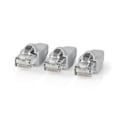 Miniatyrbild 8 av 9: Nedis RJ45-kontakt | Hane | Solid UTP CAT6 | Rak | Guldplaterad | 10 st. | PVC | Grå | Låda