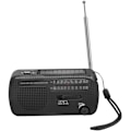 Miniatyrbillede 3 af 9: LogiLink Vevradio med ficklampa och solcell Svart
