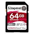 Pikkukuva 1 / 2: Kingston Canvas React Plus 64 Gt UHS-II -SDXC-muistikortti