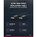 Miniatyrbillede 4 af 8: ClickTronic DisplayPortâ„¢-kabel Premium-kabel | 1x DisplayPortâ„¢-stik  1x DisplayPortâ„¢-stik | 1,0 m | UHD 8K @ 60 Hz