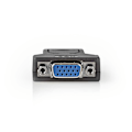 Miniatyrbild 5 av 6: Nedis Displayport-adapter | DisplayPort Hane | VGA hona 15p | 1080p | Nickelplaterad | Rak | Rund | ABS | ABS | Svart | Låda