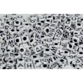 Miniatyrbillede 1 af 3: PEARLFUN Pearl`n fun bogstaver 7mm sort/hvid 500g pose