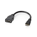 Pikkukuva 5 / 6: Nedis High Speed ​​HDMI ™ Kaapeli Ethernet | HDMI™ Mini | HDMI™ Ulostulo | 4K@30Hz | 10.2 Gbps | 0.20 m | Pyöreä | PVC | Musta | Laatikko