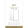 Pikkukuva 2 / 3: GEAR Glass Prot. Flat Case Friendly 2.5D GOLD iPhone 14 Pro Transparent
