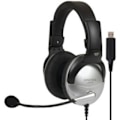 Miniatyrbillede 1 af 5: Koss Multimedia Headset SB45 Sort/Sølv USB Mic