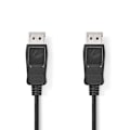 Pikkukuva 2 / 4: Nedis DisplayPort kaapeli | DisplayPort uros | DisplayPort uros | 4K@60Hz | Kullattu | 2.00 m | Pyöreä | PVC | Musta | Laatikko