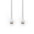 Miniatyrbillede 3 af 5: Nedis Mini DisplayPort kabel | DisplayPort 1.4 | Mini DisplayPort han | Mini DisplayPort han | 48 Gbps | Nikkelplateret | 2.00 m | Runde | PVC | Hvid