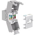 Miniatyrbild 5 av 5: Goobay Keystone-modul RJ45 CAT 6A, UTP 16,5 mm bred, krokodiltyp, klämlist för verktygslös IDC-montering