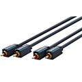 Pikkukuva 8 / 8: ClickTronic RCA-kaapeli, stereo Premium-kaapeli | 2x RCA-pistoke  2x RC