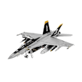 Miniatyrbillede 1 af 11: Revell Model Set F/A-18F Super Hornet