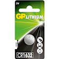 Miniatyrbillede 2 af 2: GP CR1632 3V 1-pack Lithium