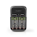 Miniatyrbild 3 av 11: Nedis NiMH Batteriladdare AA / AAA | 1.2 / 9 V DC | 0.5 A A | Underhållsladdning | Euro / Typ C (CEE 7/16) | Batteritypsenergi: AA / AAA / E-Block | S