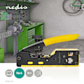 Miniatyrbillede 8 af 11: Nedis Crimp Tang | CAT5 / CAT5e / CAT6 / CAT6a / CAT7 / RJ12 / RJ45 | Klipper / Plier / Stripping | Gummi / Stål | Gul / Sort