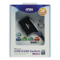 Miniatyrbild 4 av 5: Atena CS62 US2-Port KVM Switch Svart