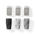 Miniatyrbillede 4 af 7: Nedis RJ45-stik | RJ45 Pass Through | Fast/strenget FTP CAT6 | Lige | Guldplateret | 10 stk. | PVC | Grå / Hvid / Sort | Box