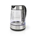 Miniatyrbillede 7 af 11: Nedis Elkedel | 1.7 l | Glas | Gennemsigtig | 60,70,80,90,100 °C | Temperaturindikator | Drejelig 360 grader | Skjult varmeelement | Strix®-controller
