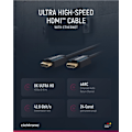 Pikkukuva 4 / 8: ClickTronic HDMI™-kabel med ultrahög hastighet Premiumkabel | 1x HDMI™-kontakt  1x HDMI™-kontakt | 2,0 m | UHD 8K @ 60 Hz