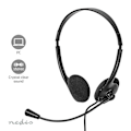 Pikkukuva 10 / 11: Nedis PC-headset | On-Ear-Kuulokkeet | Stereo | USB Type-A / USB Type-C™ | Kokoontaitettava Mikrofoni | Musta