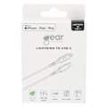 Miniatyrbillede 5 af 7: GEAR Ladekabel USB-C til Lightning 1m Hvid MFI C94