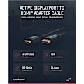 Miniatyrbillede 4 af 8: ClickTronic Adapterkabel för aktiv DisplayPortâ„¢ till HDMIâ„¢ (4K/60Hz) Premiumkabel | 1x DisplayPortâ„¢-kontakt >> 1x HDMIâ„¢-kontakt | 5,0 m | 4K @