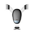 Pikkukuva 2 / 9: Baseus Mini Gravity - Auton puhelinteline, musta/hopea