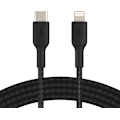 Miniatyrbild 2 av 2: Belkin BOOST CHARGE™ Lightning - USB-C kaapeli punottu, 1m, musta