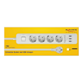 Pikkukuva 3 / 3: DE-LOCK Power strip with 4x CEE 7/3, 3x USB Type-A ports, child protec