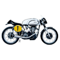 Miniatyrbild 1 av 2: Italeri 1:9 NORTON MANX 500cc 1951