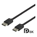 Pikkukuva 1 / 4: DELTACO GAMING DisplayPort-kaapeli, 7680x4320 60Hz, 2m, musta