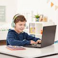Pikkukuva 4 / 10: Hama Headphone Teens Guard On-Ear Wireless 85dB Green Grön