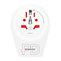 Miniatyrbillede 5 af 7: SKROSS World Adapter - World to USA USB-C™ PD til alle jordede og ujordede enheder (2- og 3-polet) med integreret, ultrahurtig USB-C™-oplader (Power D