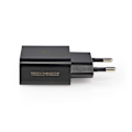 Miniatyrbild 4 av 10: Nedis Väggladdare | 12 W | Snabbladdnings funktion | 1x 2.4 A A | Antal utgångar: 1 | USB-A | Utan kabel | Single Voltage Output | Svart