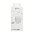Pikkukuva 7 / 7: GEAR Charger 220V 2xUSB-C White PD 60W (PD 30W+PD30W)