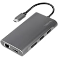 Pikkukuva 7 / 9: LogiLink USB-C-docka 8-i-1 HDMI/DP/RJ45