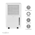 Miniatyrbillede 6 af 11: Nedis Affugter | 10 l/Dag | Affugtning / Automatisk / Tørt vasketøj / Ventilation | Ja | 100 m³/h