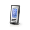 Miniatyrbild 6 av 11: Nedis Väderstation | Inomhus & utomhus | Inklusive trådlös vädersensor | Väderprognos | Tidsdisplay | LCD-skärm | Alarmklockfunktion