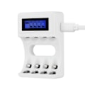 Miniatyrbillede 3 af 11: DELTACO Ultimate Ni-Mh USB laddare med 4 x AA batterier