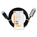 Pikkukuva 4 / 4: Nedis DisplayPort kaapeli | DisplayPort uros | HDMI™ liitin | 1080p | Niklattu | 3.00 m | Pyöreä | PVC | Musta | Label