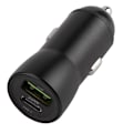 Miniatyrbild 4 av 6: Maxlife MXCC-04 PD QC Billaddare 1x USB-C 1x USB 20W, Svart