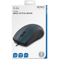 Miniatyrbillede 5 af 6: DELTACO wired optical mouse, 3 buttons with a scroll, 1200 DPI, blue