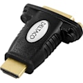 Miniatyrbillede 3 af 4: DELTACO HDMI-adapter, HDMI 19-pin han til DVI-D hun, guldpletteret sti