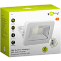 Pikkukuva 3 / 9: Goobay LED-strålkastare för utomhusbruk, 20 W med 1700 lm, neutralt vitt ljus (4000 K) och M16 kabelgenomföring, lämplig för utomhusbruk (IP65)