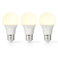 Pikkukuva 2 / 4: Nedis LED Lamppu E27 | A60 | 11 W | 1055 lm | 2700 K | Lämmin Valkoinen | Retrotyylinen | Huurrettu | 3 kpl