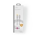 Pikkukuva 8 / 9: Nedis Lightning Kaapeli | USB 2.0 | USB-C™ Uros | Apple Lightning 8-Pin | 480 Mbps | Kullattu | 2.00 m | Pyöreä | Nailon / Punottu | Alumiini | Laatik