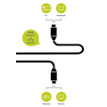 Pikkukuva 7 / 7: Goobay DisplayPort™-anslutningskabel Displayport™ plugg > Displayport™ plugg