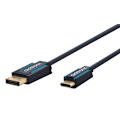 Miniatyrbild 1 av 8: ClickTronic Adapterkabel från USB-C™ till DisplayPort™ Premiumkabel | USB-C™-kontakt  DisplayPort™-kontakt | 1,0 m | 4K @ 60 Hz