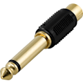 Miniatyrbillede 1 af 4: DELTACO multimedie-adapter, RCA hun til 6,3mm han, mono