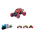 Miniatyrbillede 2 af 2: Mini Monstertruck 4x4 1:70, Röd Röd