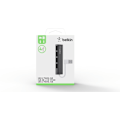 Miniatyrbillede 1 af 4: Belkin 4-Port Slim Travel USB Hub -4-porttinen USB 2.0-hubi, musta